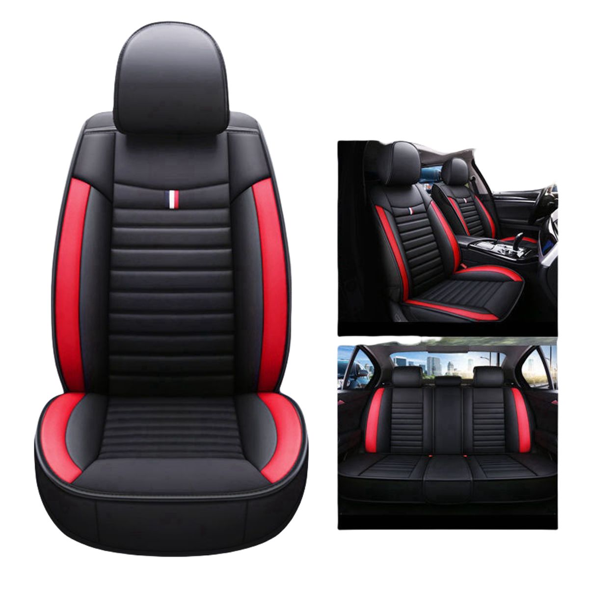 GENERICO - Fundas De Asiento De Auto De Cuero De Calidad Universal Kit