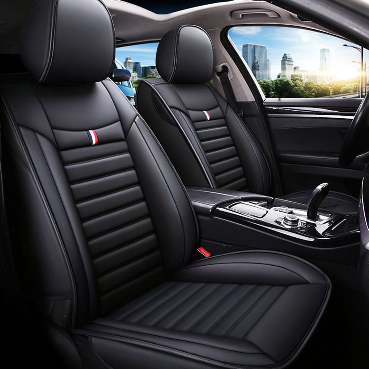 GENERICO - Fundas De Asiento De Auto De Cuero De Calidad Universal Kit
