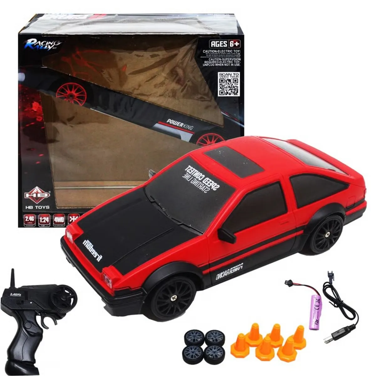 GENERICO - Auto Control Remoto Trueno Drift 15 Km/h Recargable 4x4