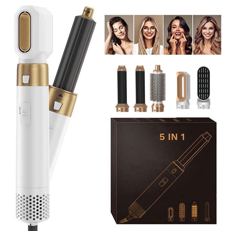KUANGYE - Secador Voluminizador y Ondulador Profesional 5 En 1