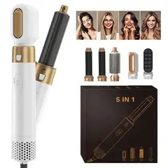 KUANGYE - Secador Voluminizador y Ondulador Profesional 5 En 1