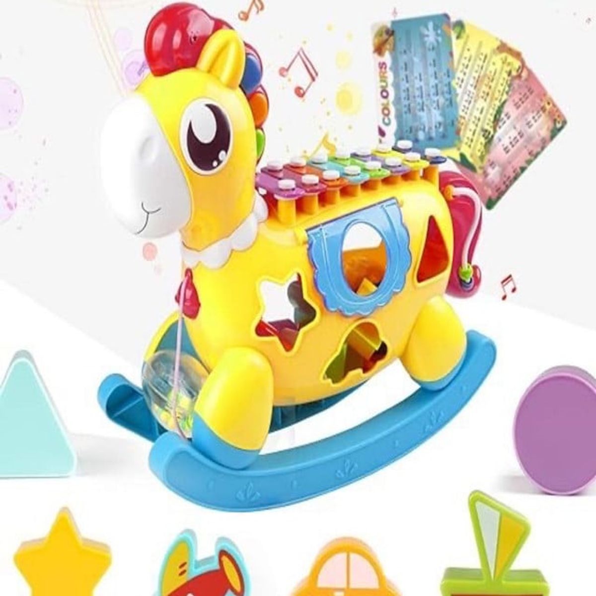 GENERICO - JUGUETE EDUCATIVO MUSICAL XILOFONO PONI 5 EN 1