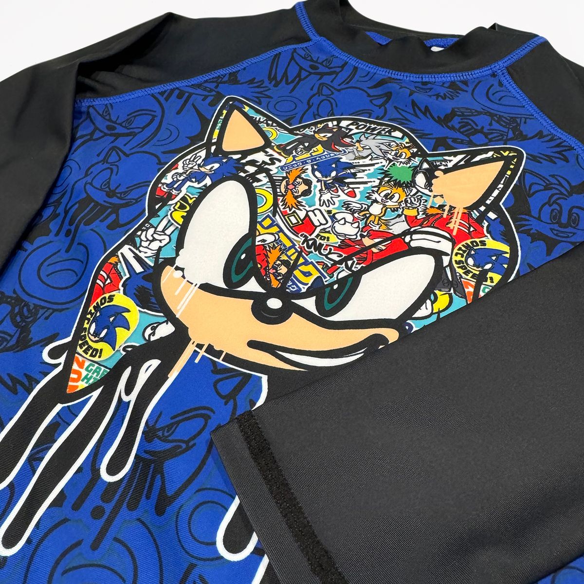 SONIC - Polera Uv Niño Azul Sonic