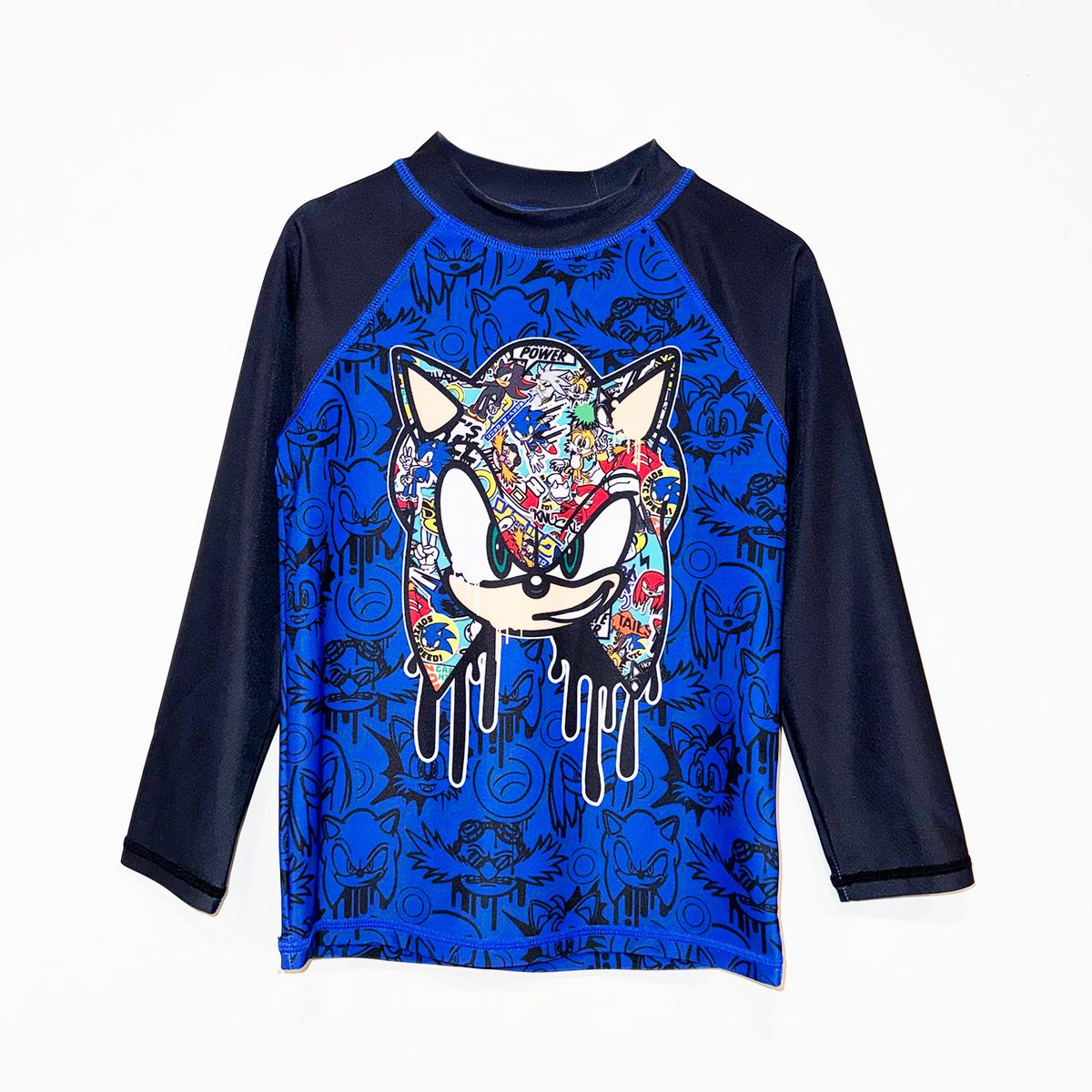 SONIC - Polera Uv Niño Azul Sonic