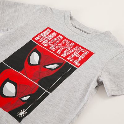Imagen 2 del producto Pijama Corto Niño Spiderman Cabezas Gris