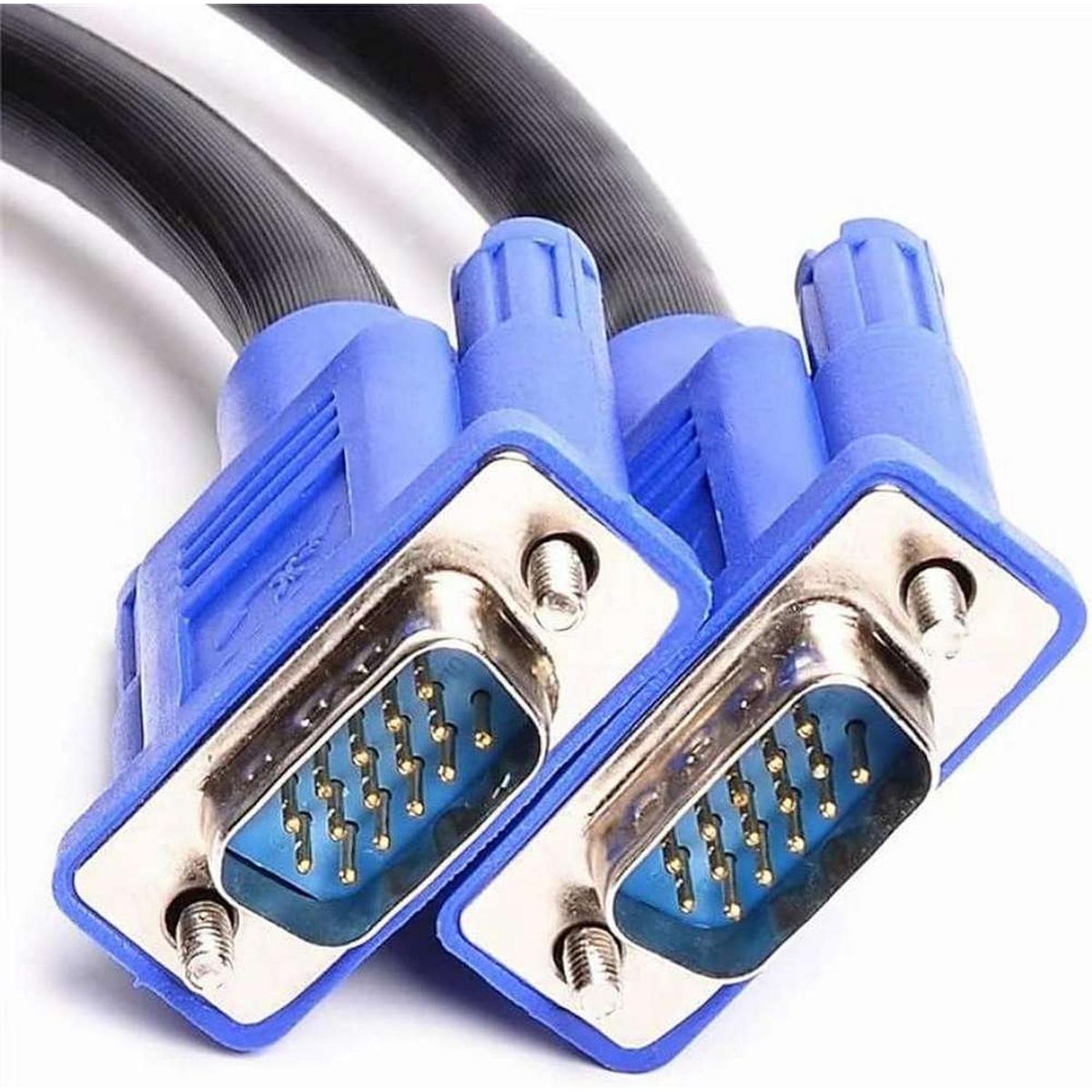 GEN - Cable Vga 20 Mts Video Rgb Db15 Monitor Datashow Tv Proyector - Negro