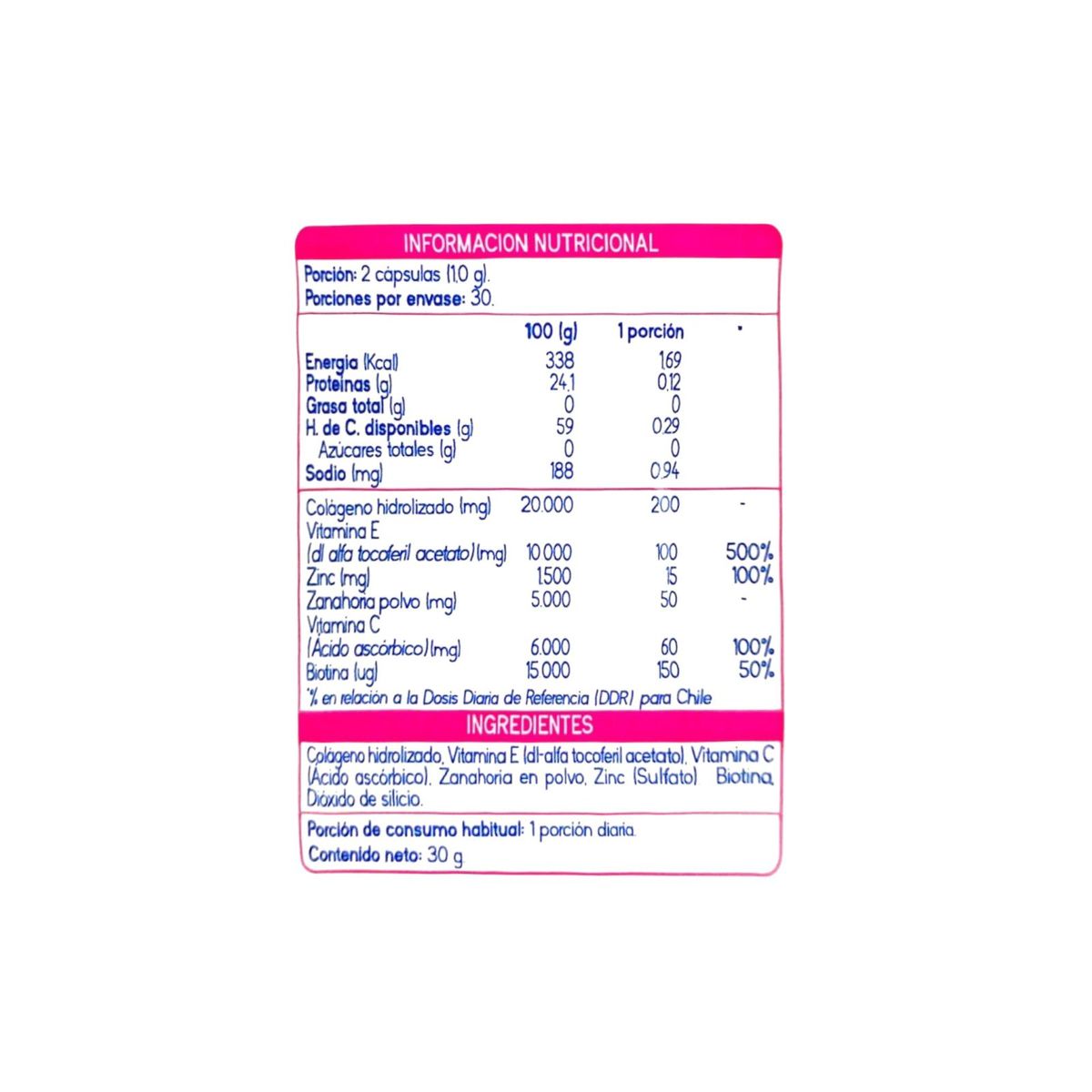 SUPLALIM - COLAGENO + BIOTINA PLUS 60 CAPSULAS - SUPLALIM