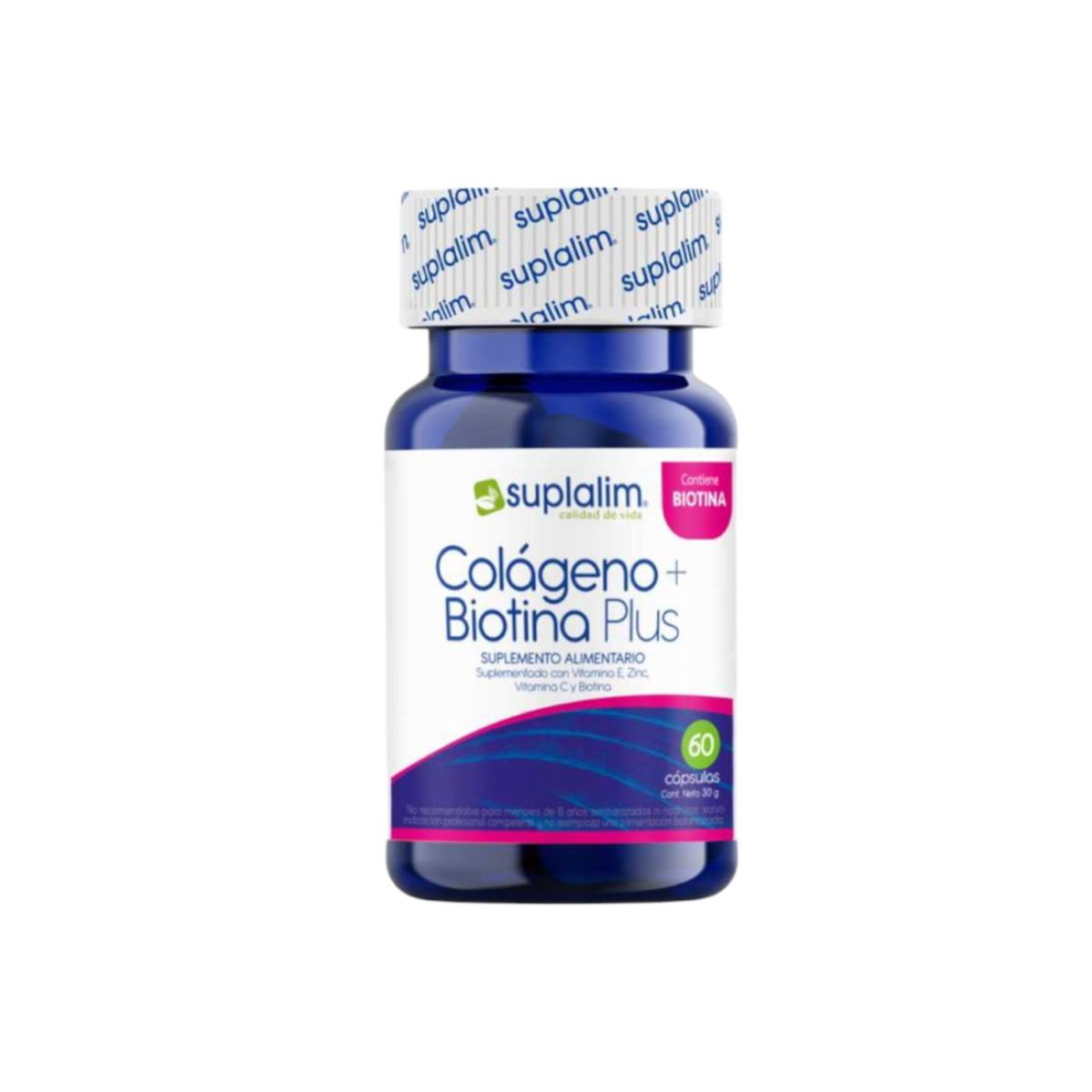 SUPLALIM - COLAGENO + BIOTINA PLUS 60 CAPSULAS - SUPLALIM