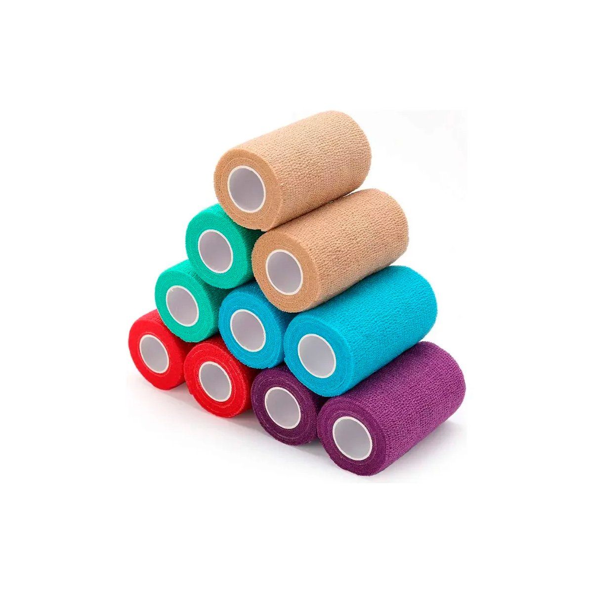 GENERICO - Pack 10 Venda Autoadherente Compatible Con Coban 7.5cm X 4.5