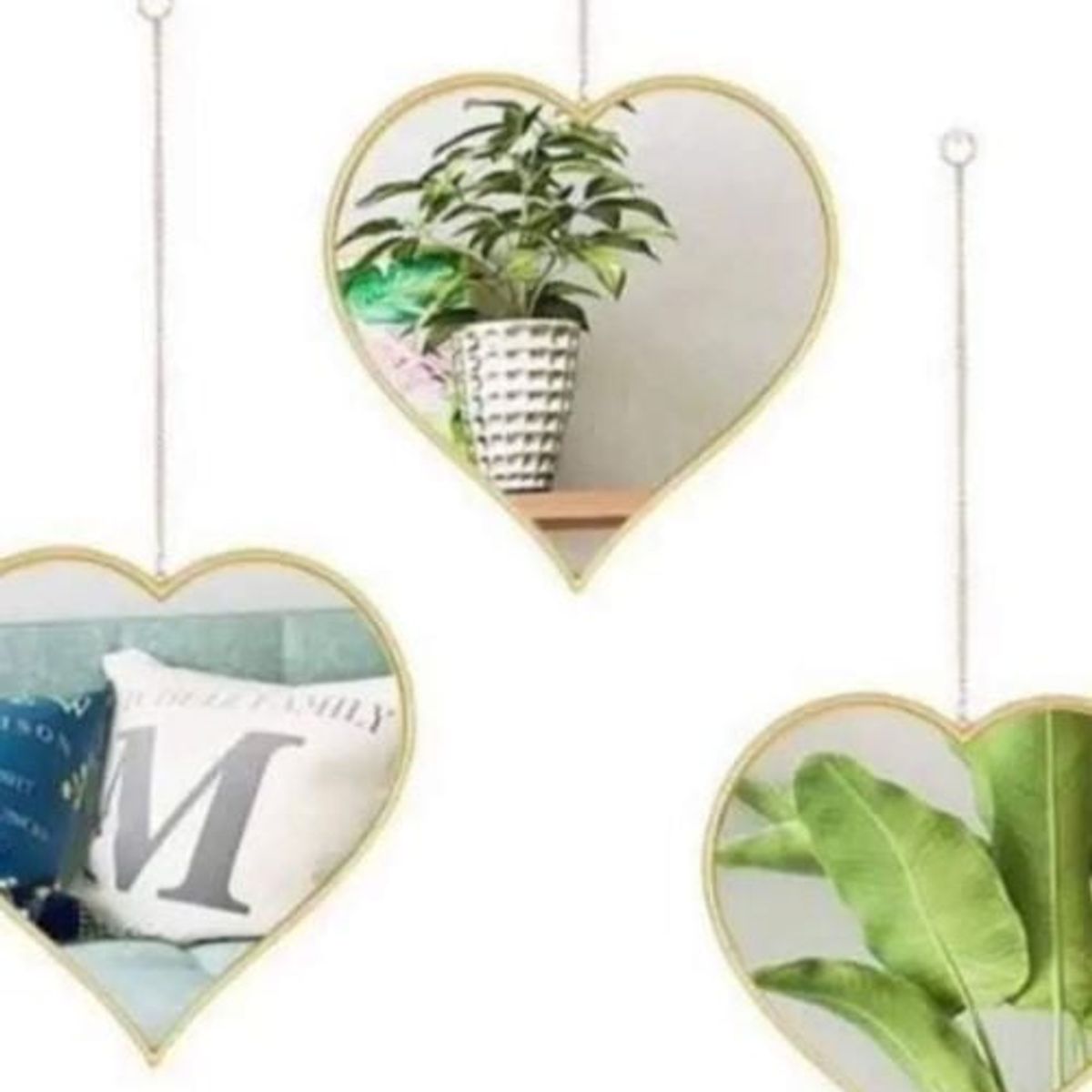 Set 3 Espejos Decorativos Diseño Corazones, marca GENERICO - Foto 2