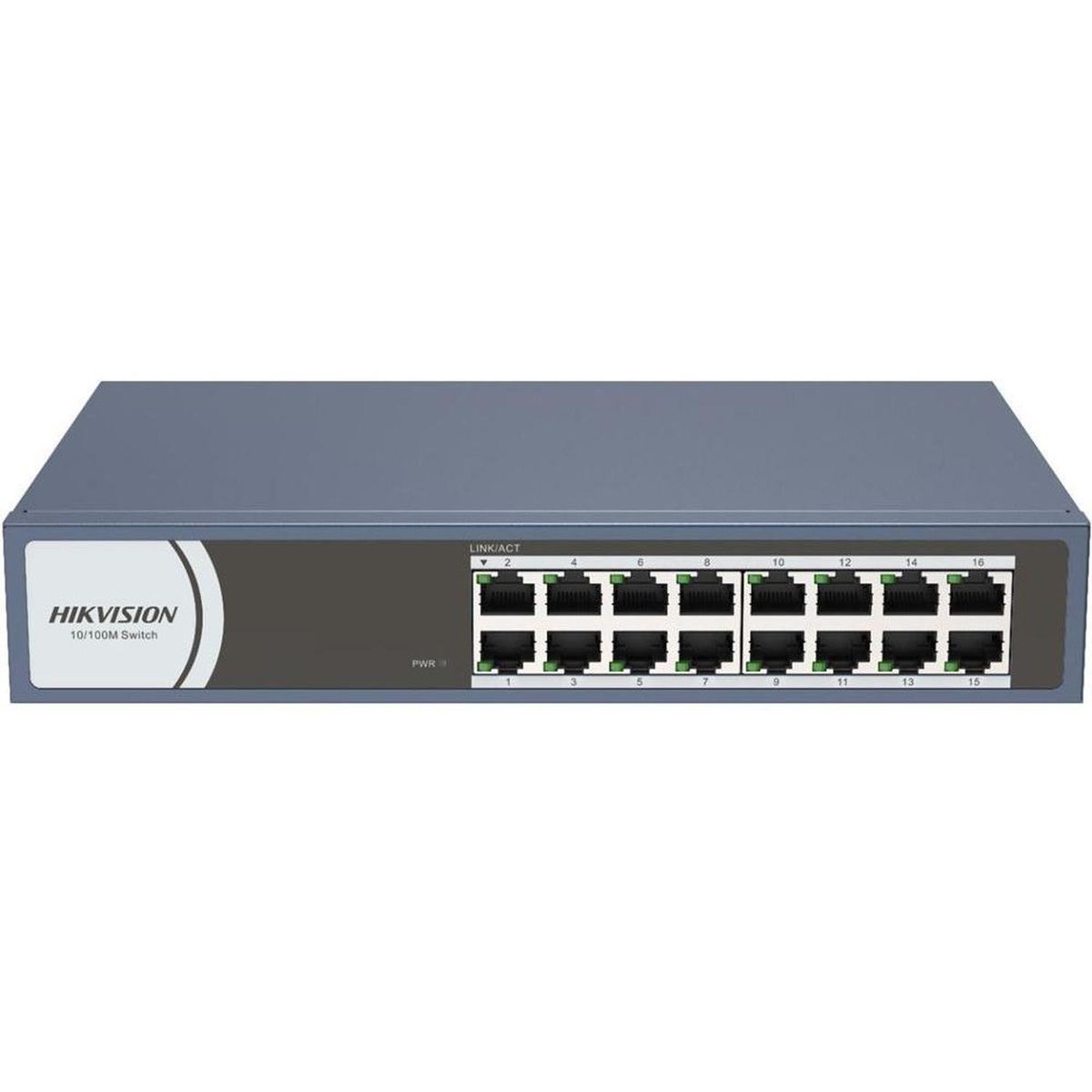 HIKVISION - Hikvision Switch 16 Puertos 10/100 Rack O Mesa Ds-3e0116r-o