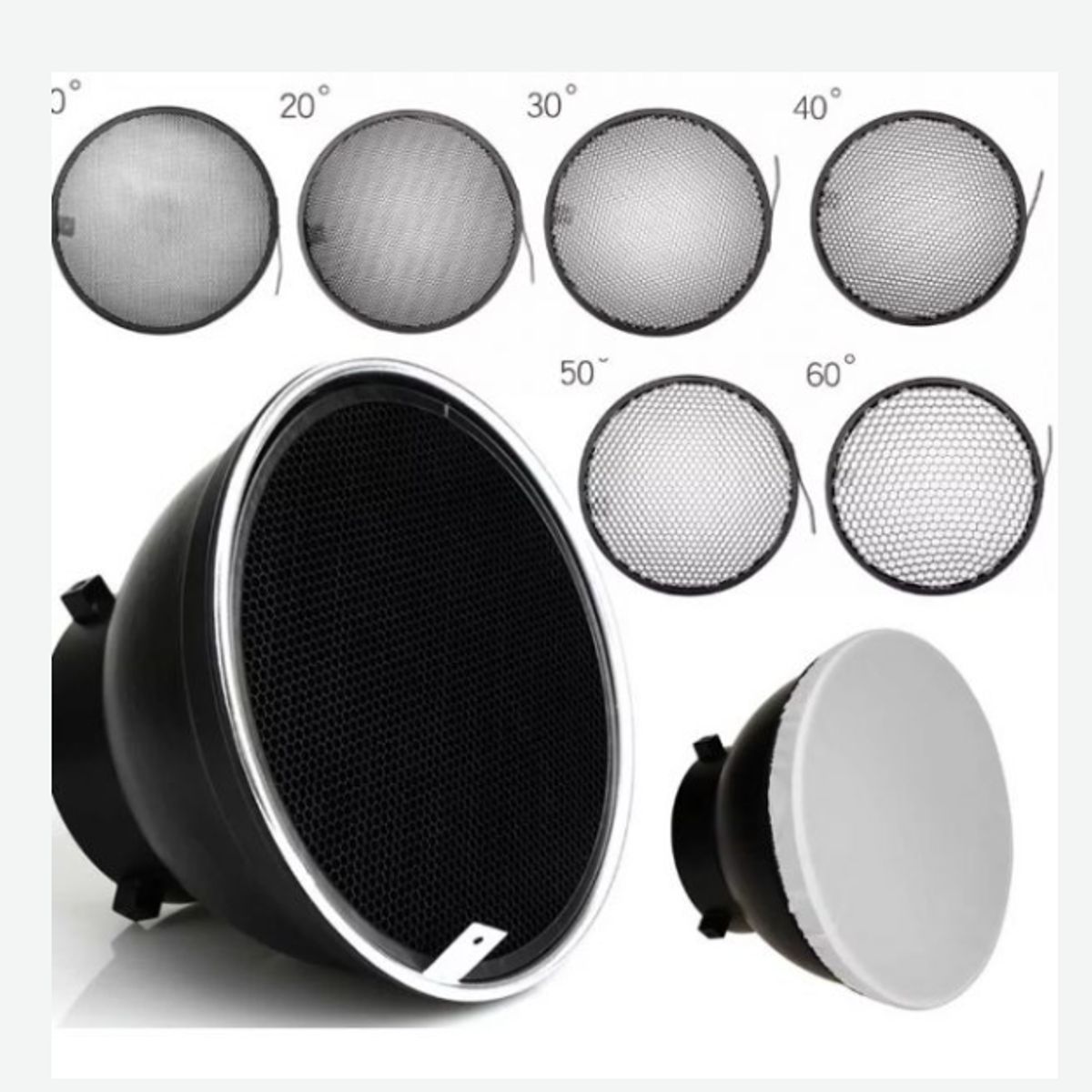 GENERICO - SOFTBOX METÁLICO BOWENS + 6 GRILLAS + DIFUSOR