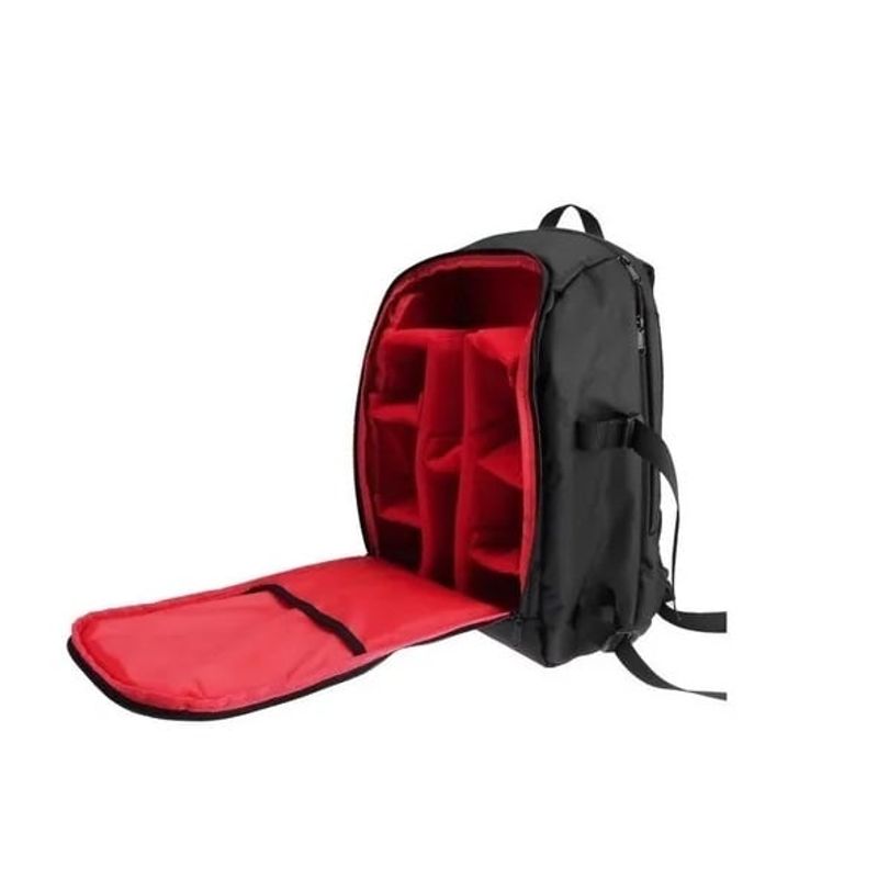 GENERICO - MOCHILA ROJA PARA ACCESORIOS FOTOGRÁFICOS + FUNDA DE LLUVIA