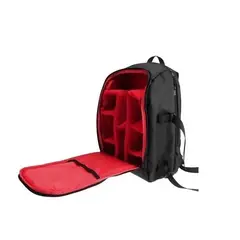 GENERICO - MOCHILA ROJA PARA ACCESORIOS FOTOGRÁFICOS + FUNDA DE LLUVIA