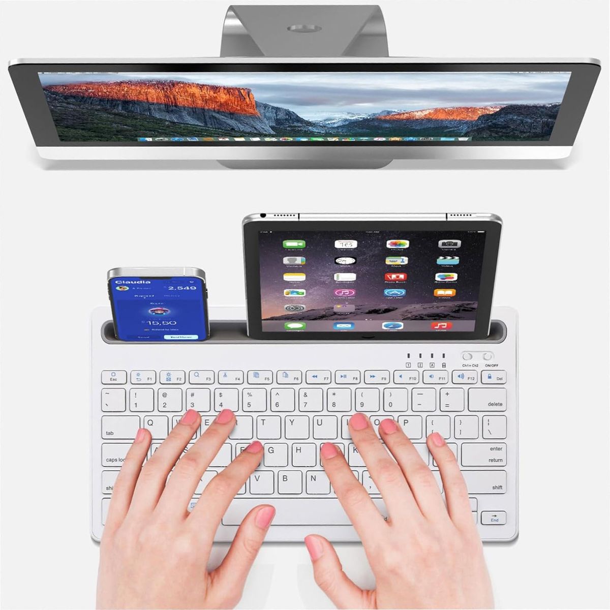 GENERICO - Mini Teclado Inalambrico Teclado Portatil Para Tablet
