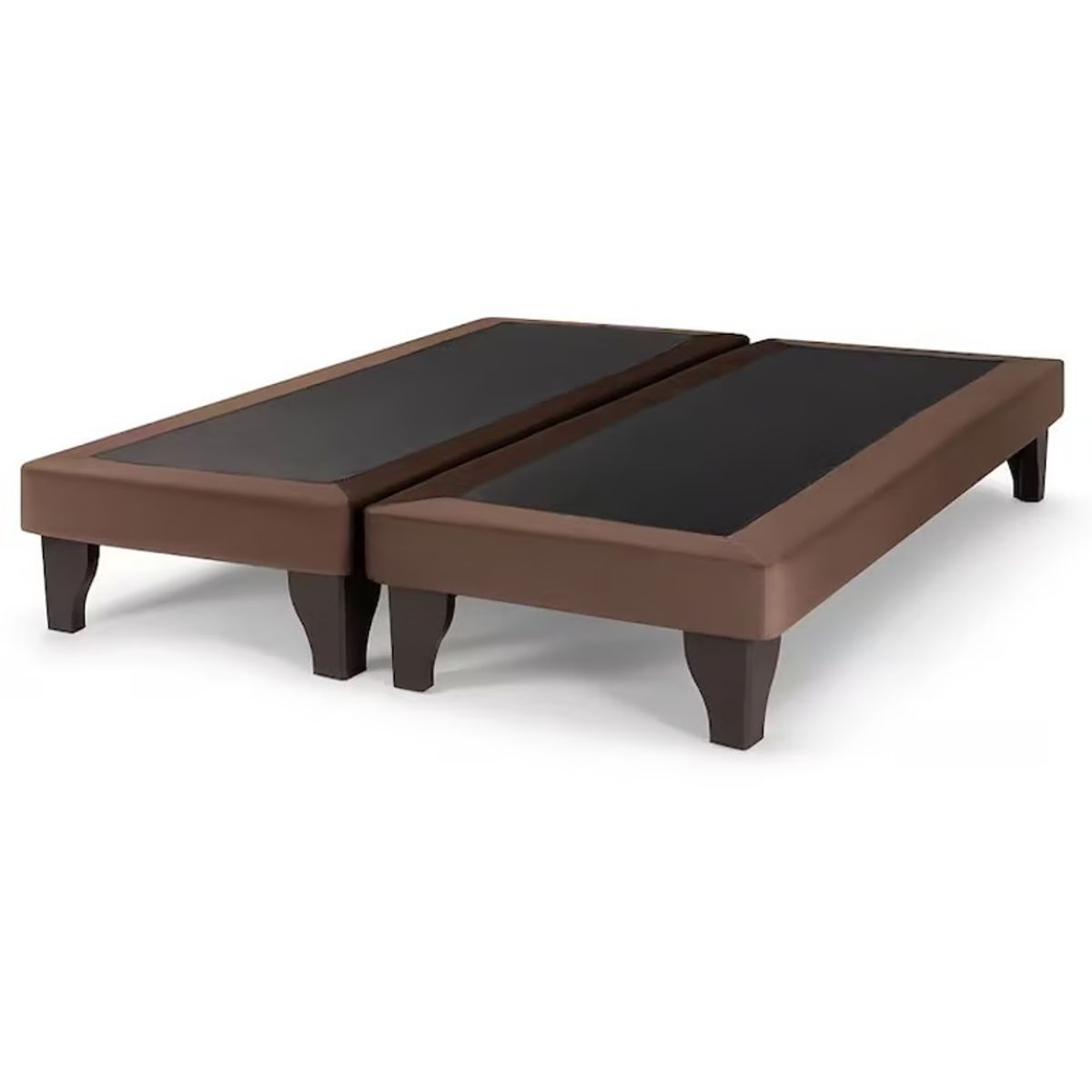 GENERICO - Base Europea para cama Super King 200x200cm Felpa Marrón