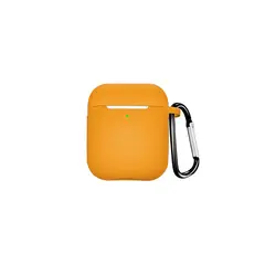 GENERICO - Funda De Silicona Para AirPods 1-2-NARANJA