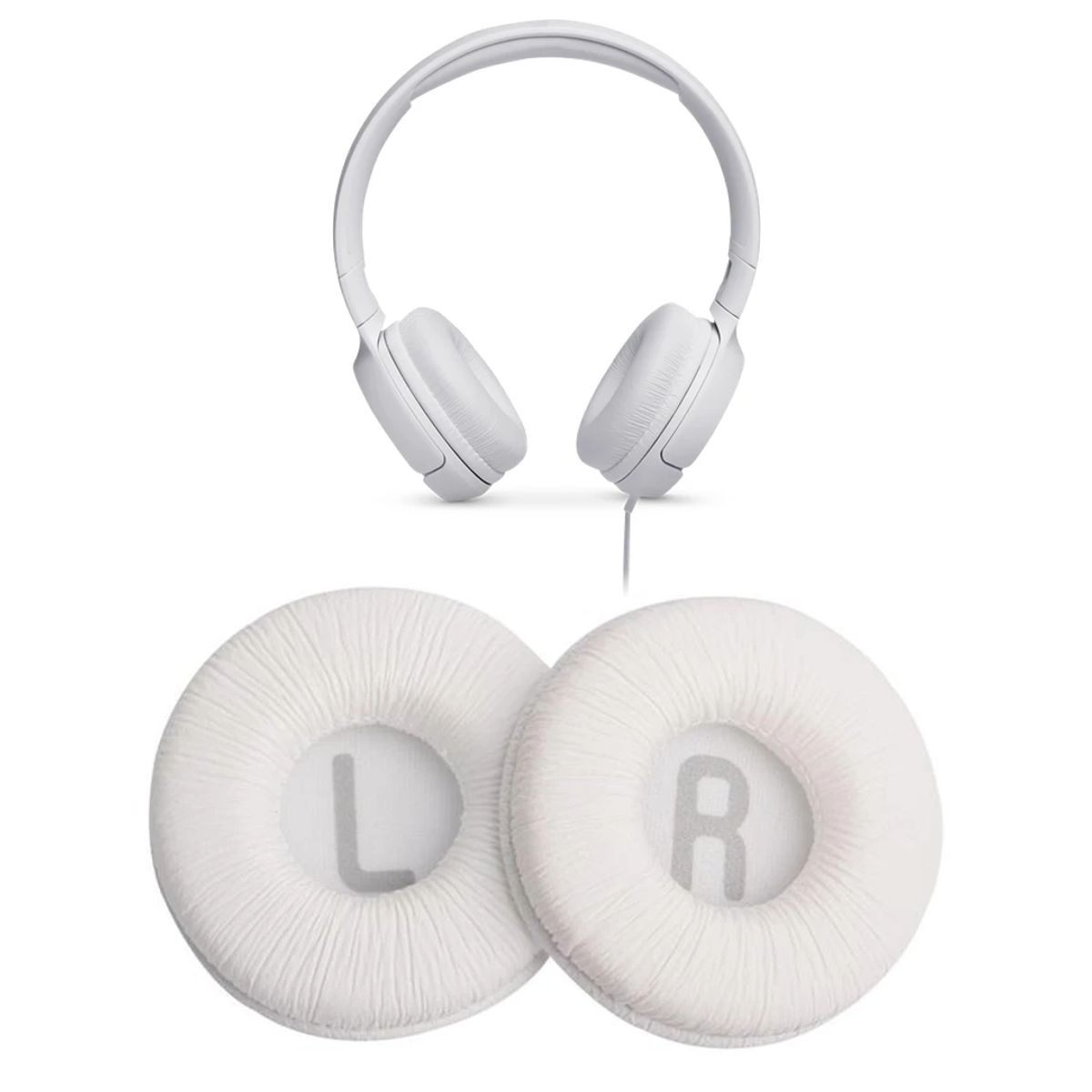 GENERICO - Almohadillas Compatible para JBL T450 500 510 600 - Blanco