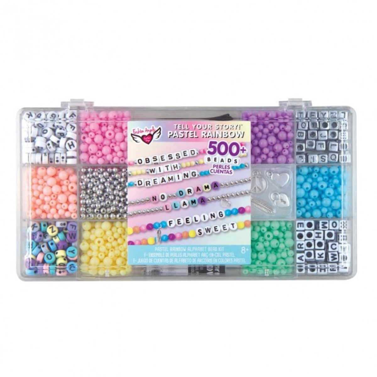 FASHION ANGELS - Set 500 Cuentas Juguetes Armar Pulseras Niñas Fashion Angels