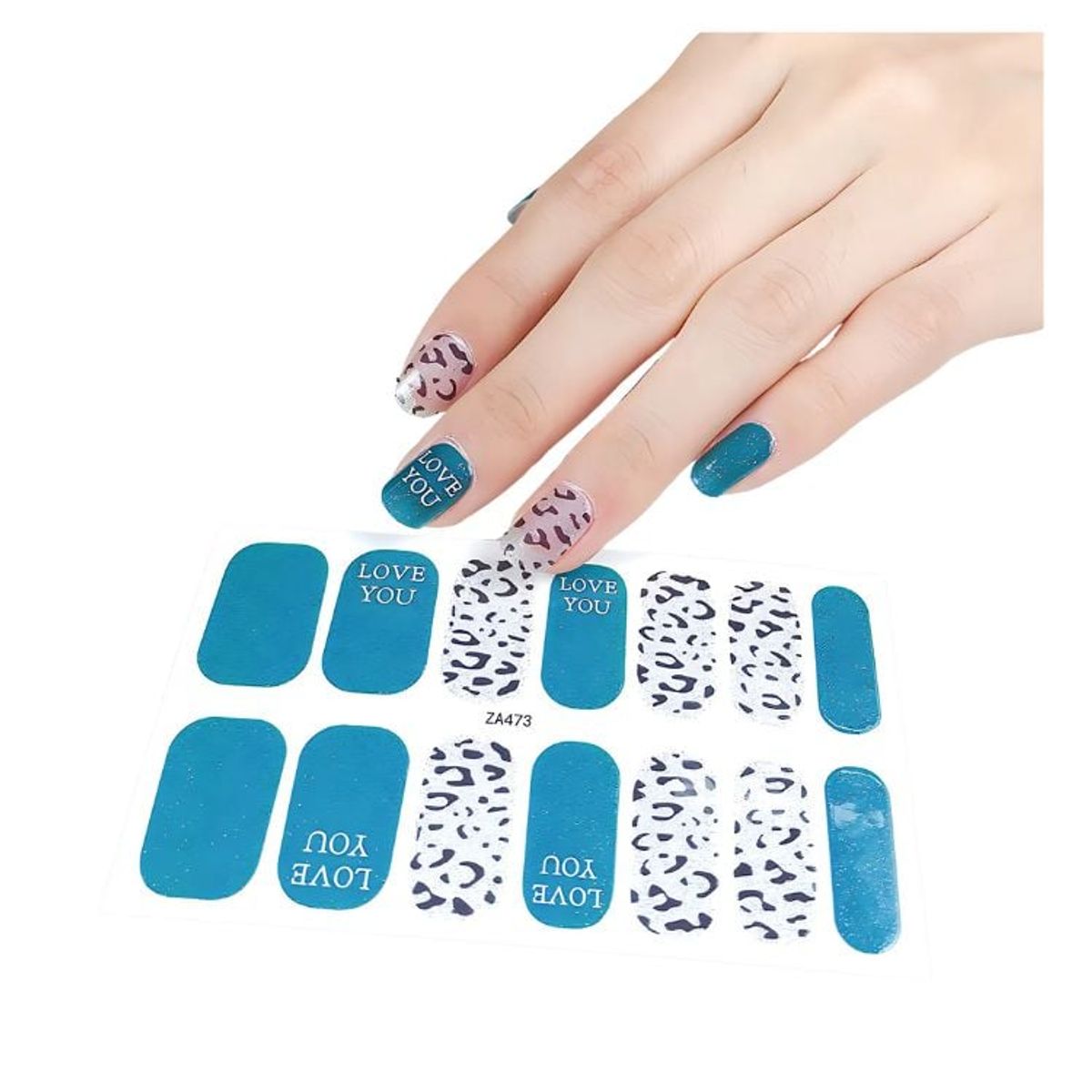CRUSEC - Set 10 Láminas Gel Esmalte Uñas Manicure Pintura Variados