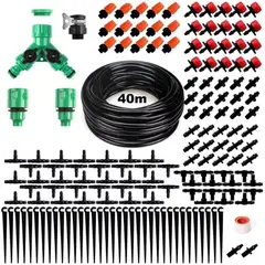 GENERICO - Kit De Riego Sistema Automático Por Goteo 40m 158 Piezas Variación
