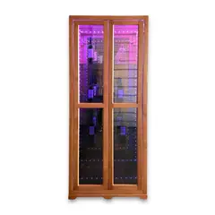 GENERICO - Mueble Licorero infinito de 2 puertas con retroiluminación