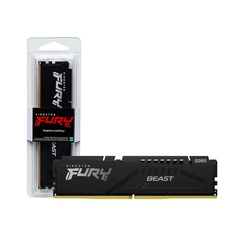 KINGSTON - Memoria Ram Ddr5 8gb 5600mhz Kingston Fury Beast, Kf556c40bb