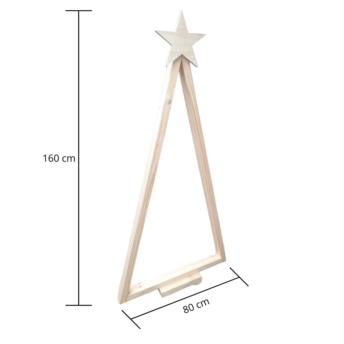 MY TORRE - Arbol Madera de Navidad Grande Decoración MyTorre 160 x 60cms