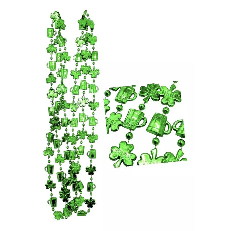 GENERICO - Collar San Patricio Pack De 3 Color Verde Cosplay Fiestas