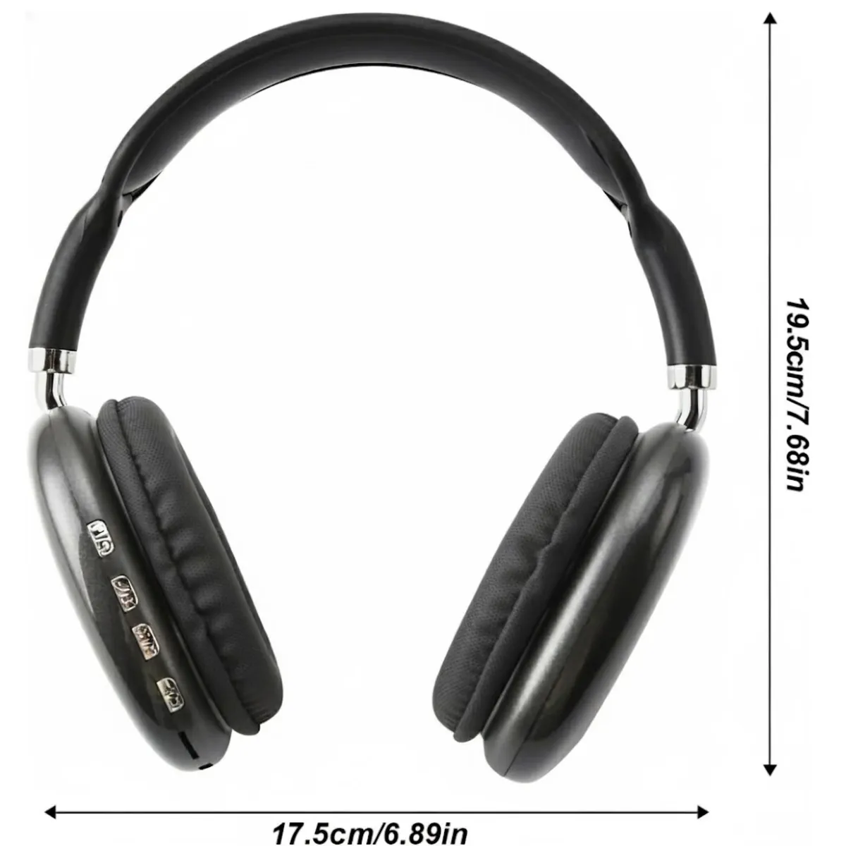 CRUSEC - Audífonos Diadema Gamer P9 Bluetooth Cancelación de Ruido - Negro