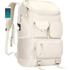 RURUTOTO - Mochilas de viaje bolsa de gimnasio deportiva Beige