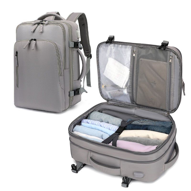 RURUTOTO - Mochila de viaje de gran capacidad con hombros Verde