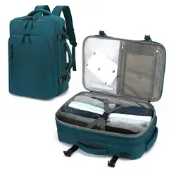 RURUTOTO - Mochila de viaje de gran capacidad con hombros Verde