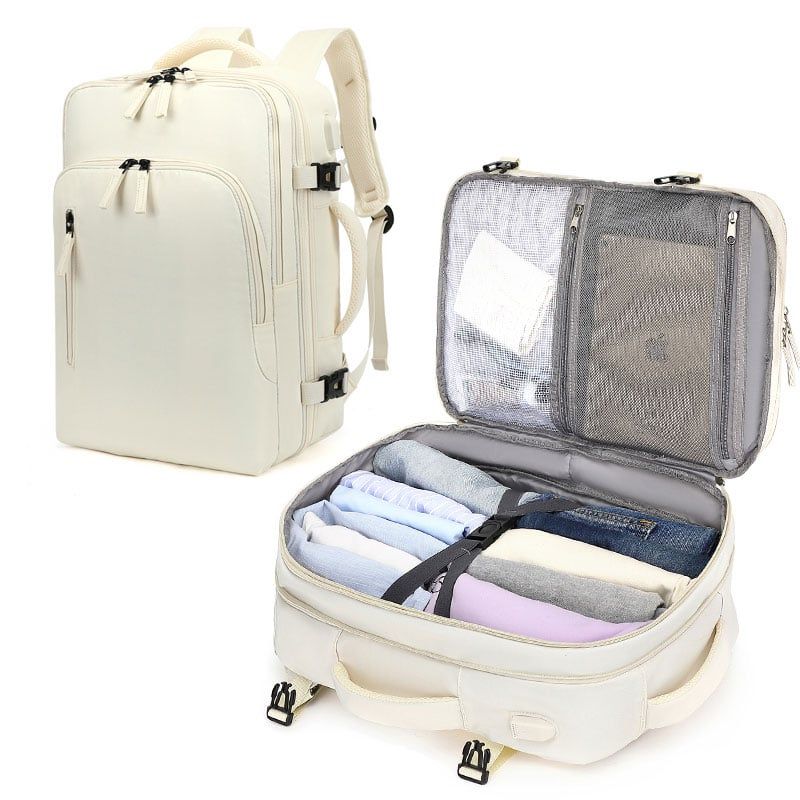 RURUTOTO - Mochila de viaje de gran capacidad con hombros Verde