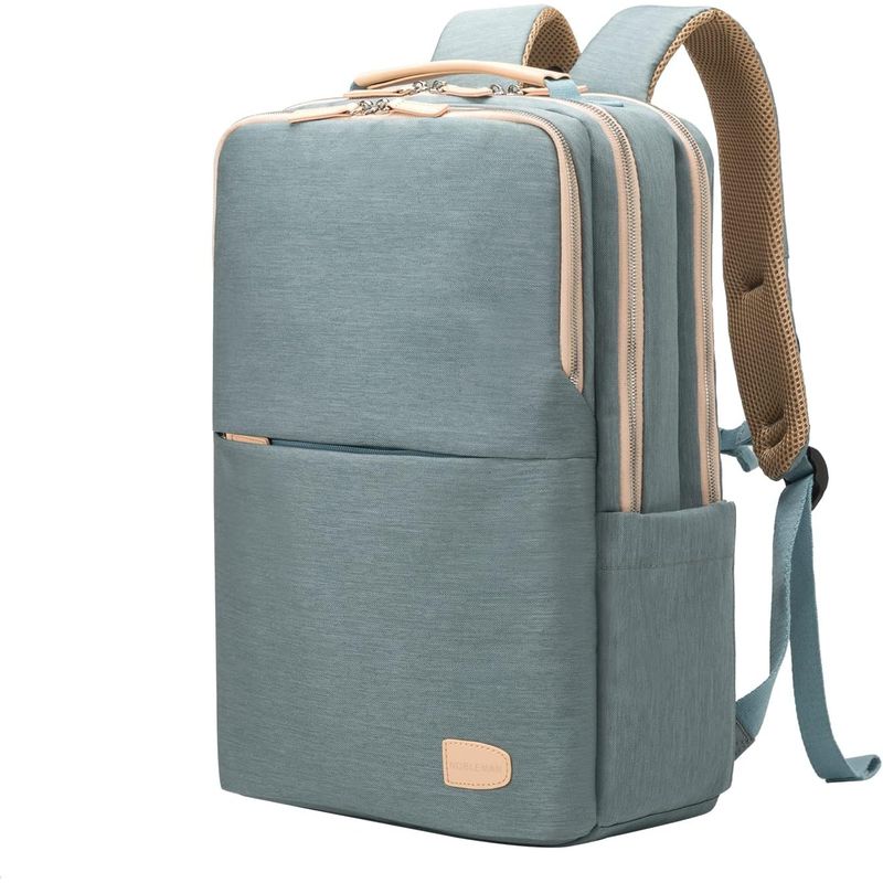 RURUTOTO - Mochila De Viaje Gran Capacidad Impermeable Con Puerto Usb Negro