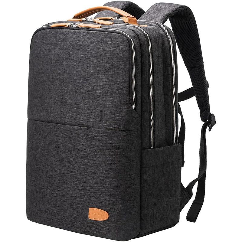 RURUTOTO - Mochila De Viaje Gran Capacidad Impermeable Con Puerto Usb Negro