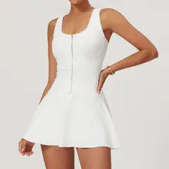 RURUTOTO - Vestido deportivo para mujer Negro