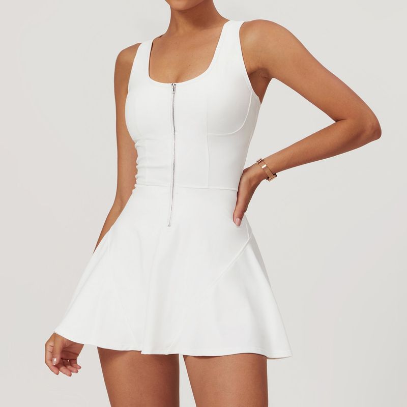 RURUTOTO - Vestido deportivo para mujer Negro