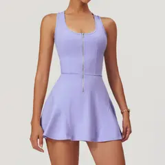 RURUTOTO - Vestido deportivo para mujer Negro