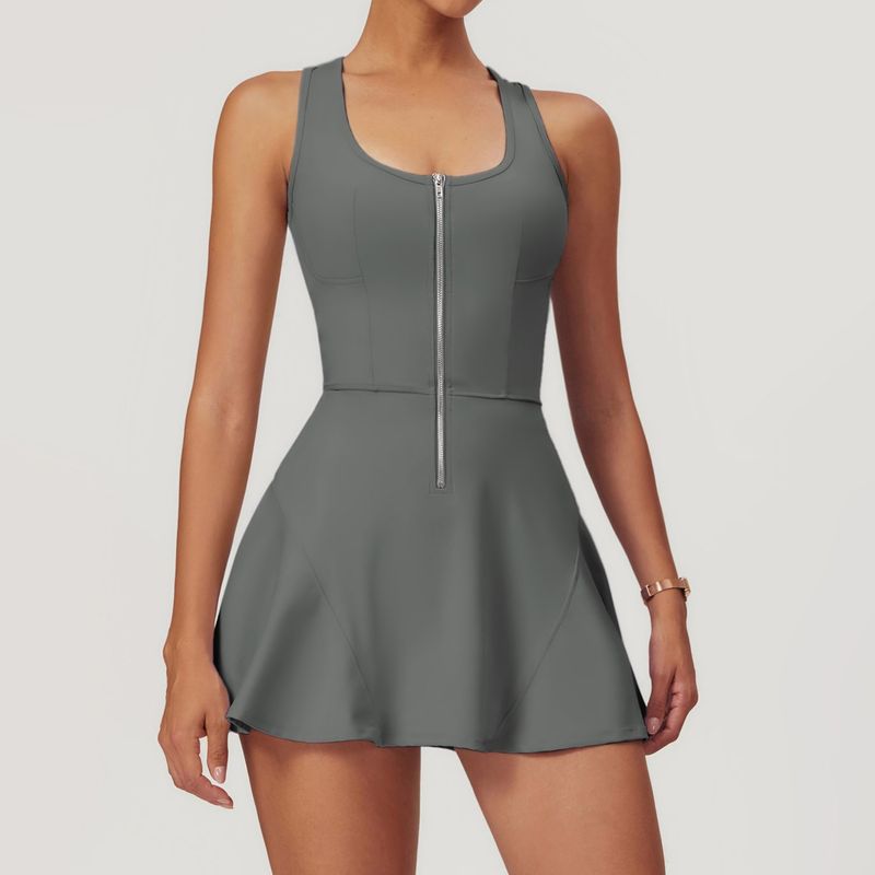 RURUTOTO - Vestido deportivo para mujer Negro