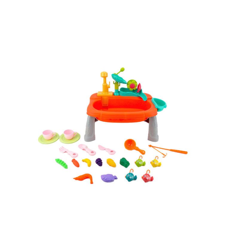 GENERICO - Lavaplatos De Juguete Fregadero Juguete Cocina Niños Naranja