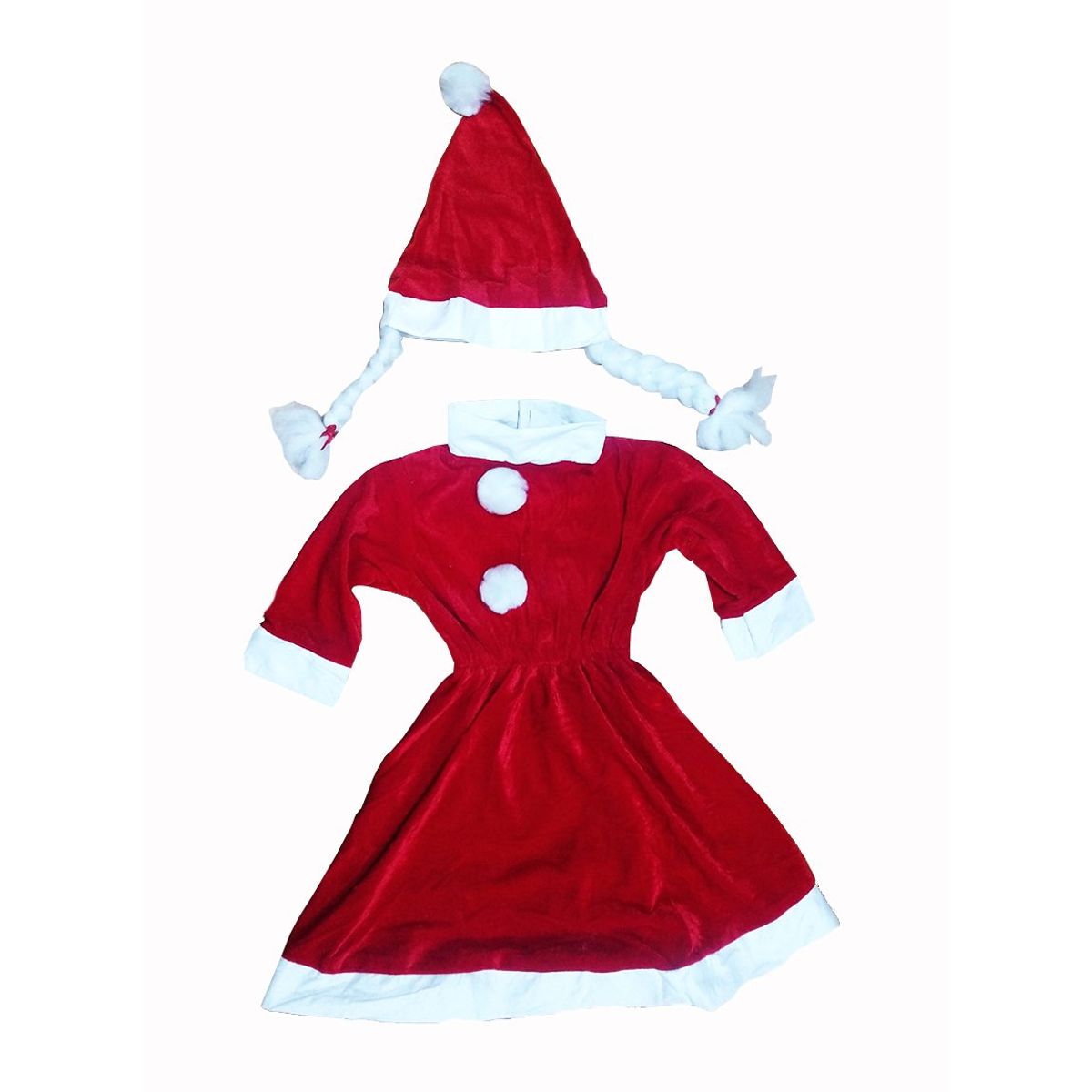 TODODISFRACESCHILE - Disfraz Vieja Pascuera traje Niña Talla 3 a 5 años