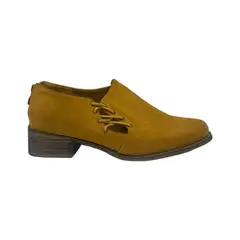 PAND G - Zapato Amarillo Gamuza Mujer