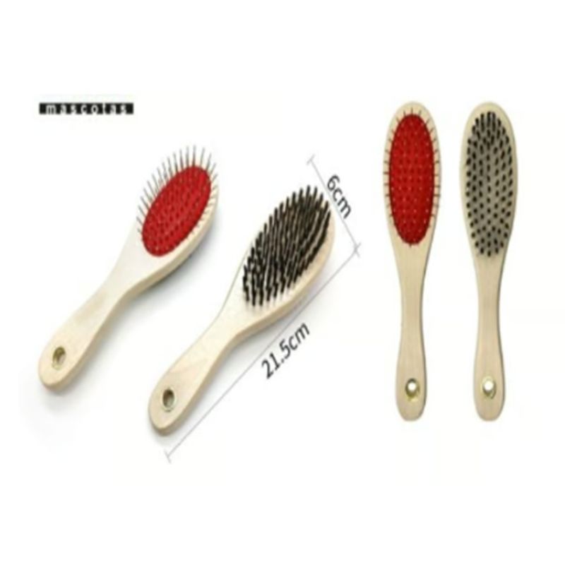 GENERICO - Pack Peine Cepillo Metalico Para Mascotas Cuidado 21cm