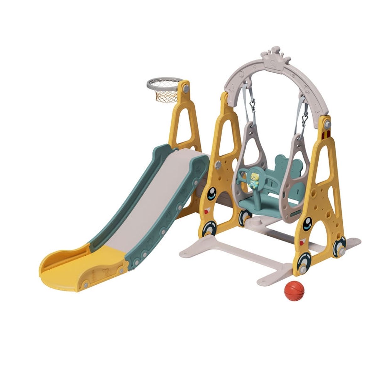 VOYAGE - Resbalin y Columpio Carro 2.0 Yellow