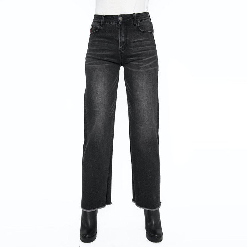 ELLUS - Jeans Bella Tiro Alto Negro AF053631