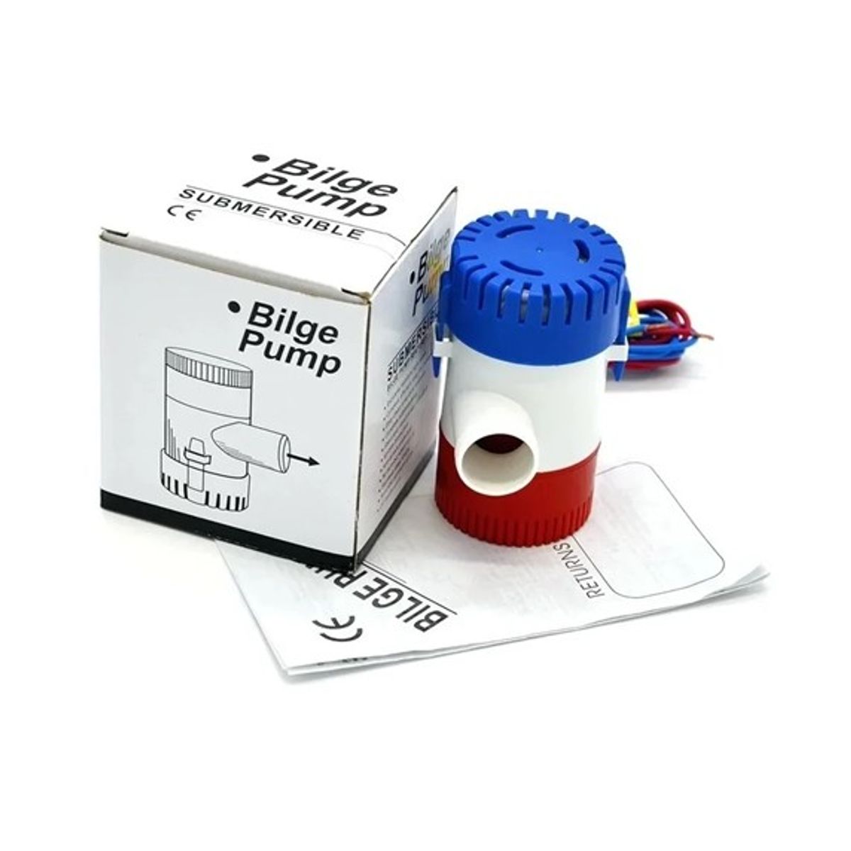 GENERICO - Bomba Achique Bote Sentina 1100gph 12V