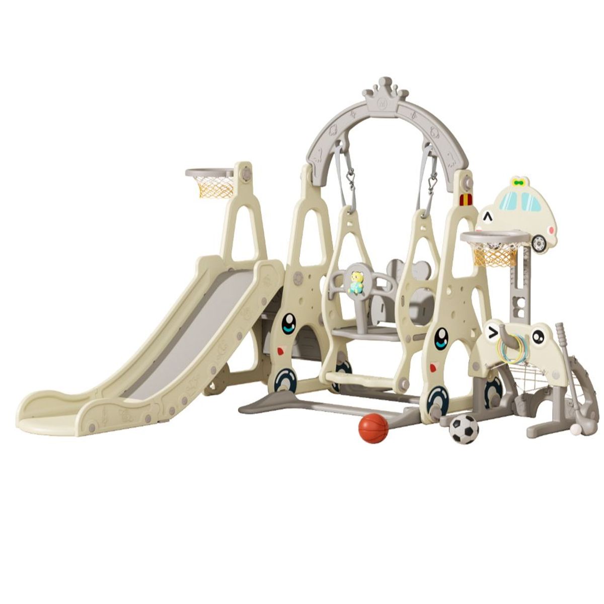 VOYAGE - Resbalin y Columpio Carro 2.0 Delux Beige