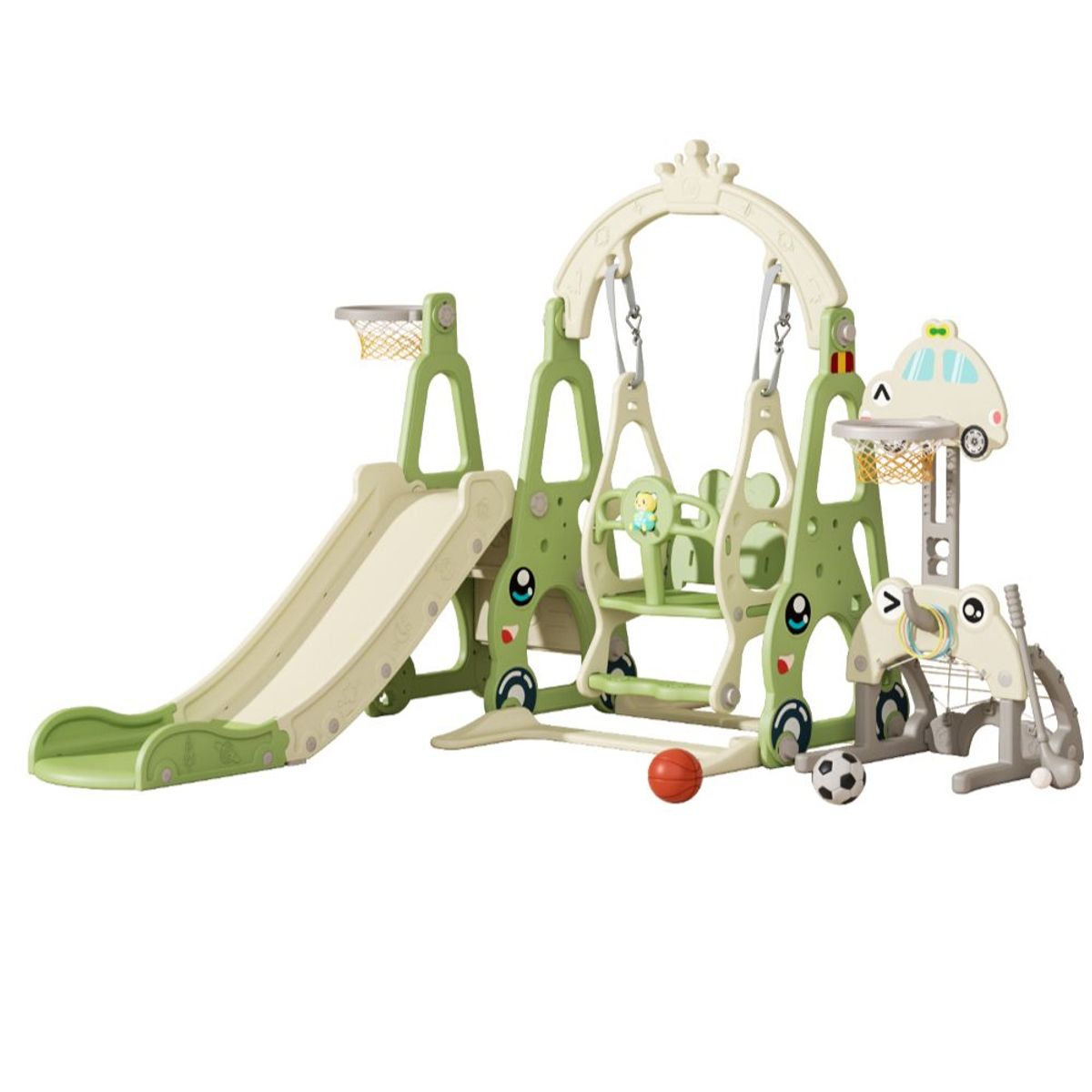 VOYAGE - Resbalin y Columpio Carro 2.0 Delux Green