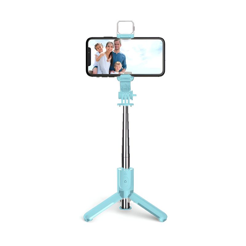 GENERICO - Tripode Palo Selfie Con Bluetooth Estabilizador Con Luz Led